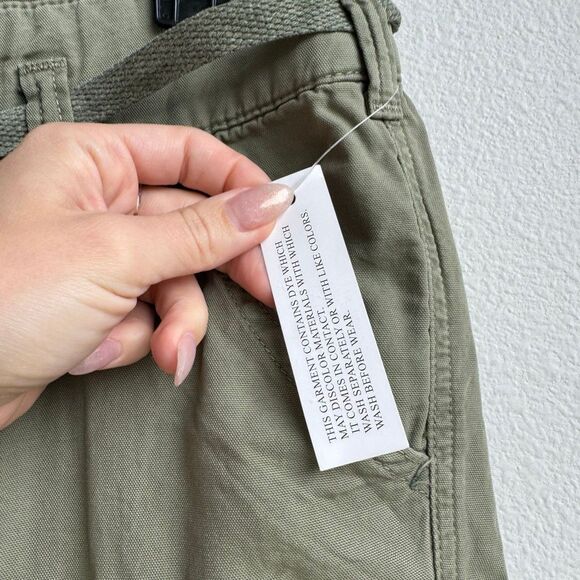 NWT Free People Desert Cargo Pants High Rise Ankle Belted Cotton Womens Size 25 - Picture 3 of 6